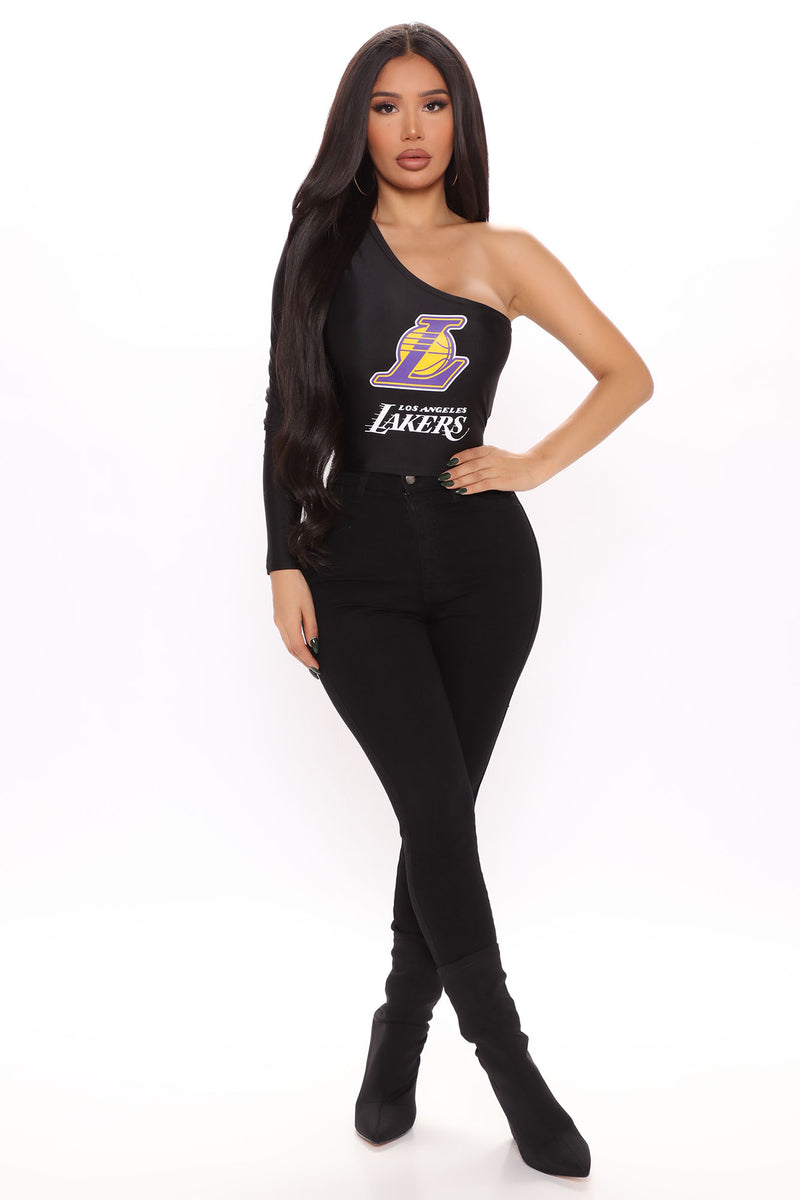 NBA Exclusive Collection Women's Tan Los Angeles Lakers Sand Crop Top