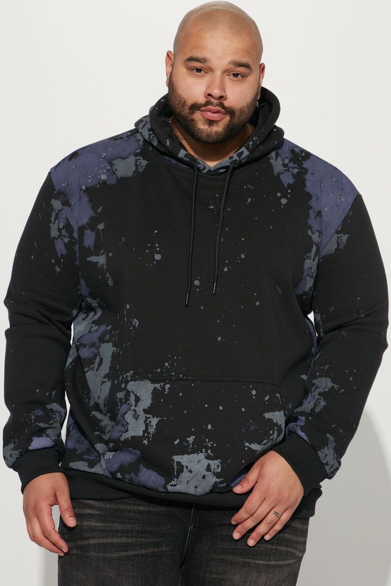 Galaxy Paint Splatter Hoodie - Black | Fashion Nova, Mens Fleece
