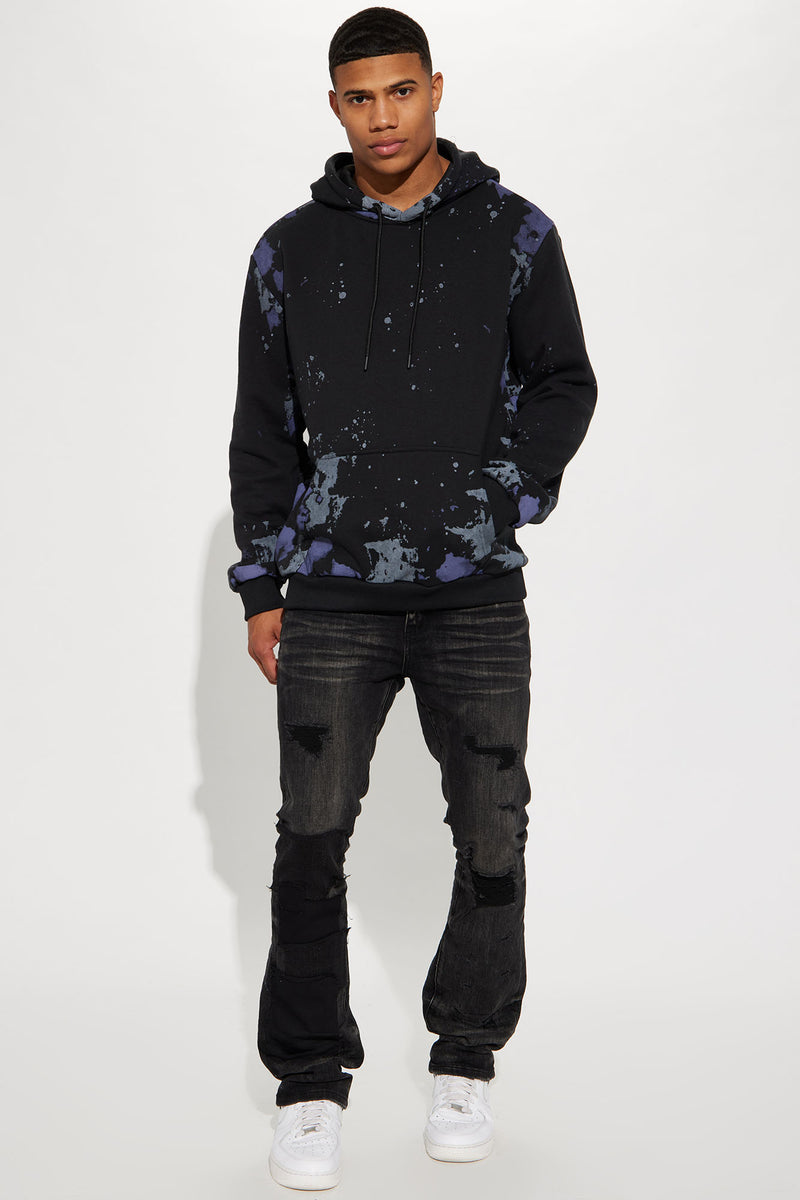 Galaxy Paint Splatter Hoodie - Black | Fashion Nova, Mens Fleece