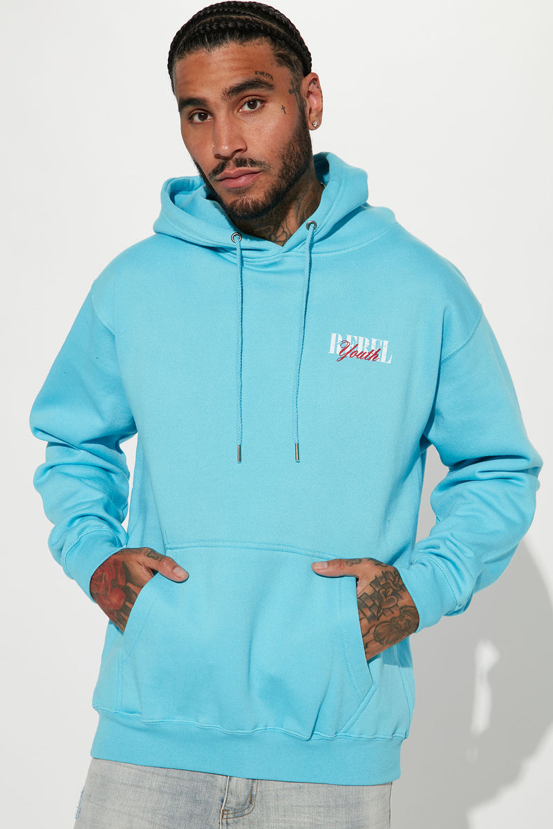 Pin Up Playa Hoodie - Light Blue  Fashion Nova, Mens Graphic Tees