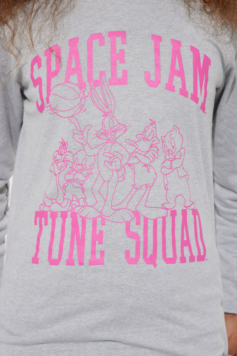 Mini Space Jam & Long Fashion Tune Grey Tee | Nova Fashion | Tops T-Shirts Sleeve Nova, Squad - Kids