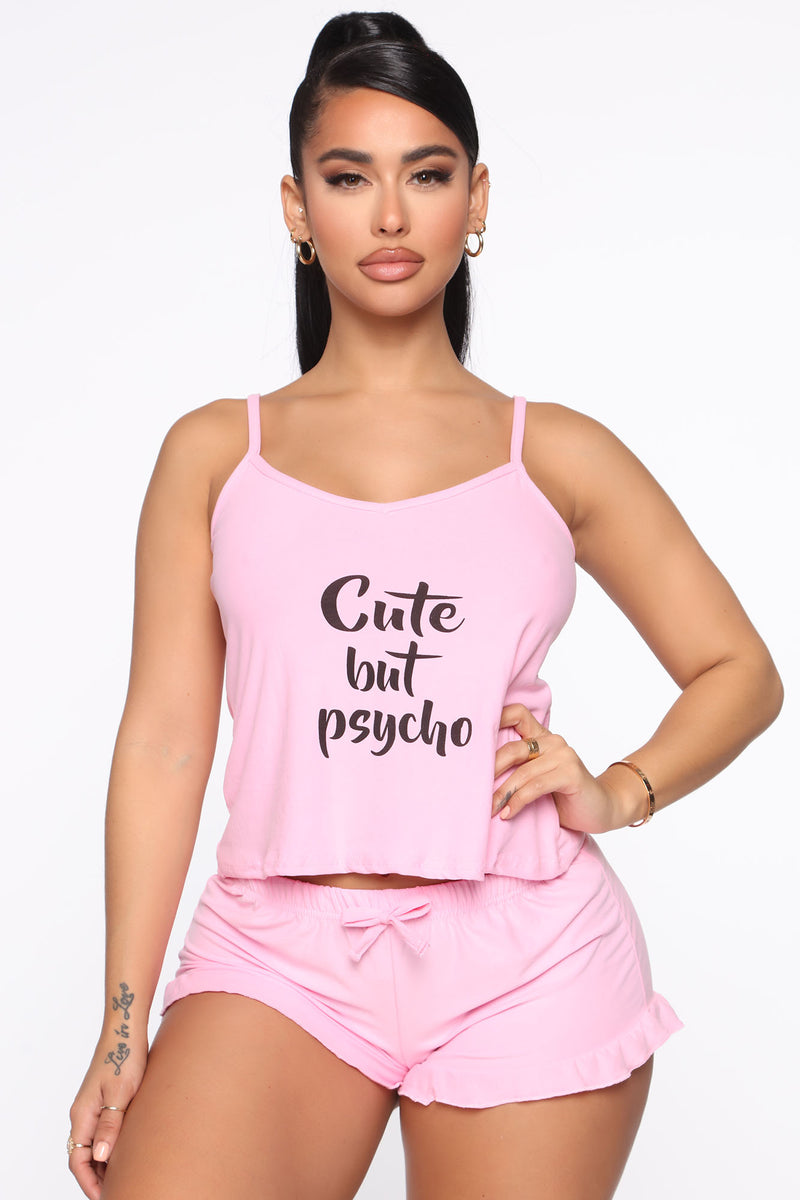 Women's Princess Behavior Pajama Boyshort Set in Pink Size XL by Fashion  Nova