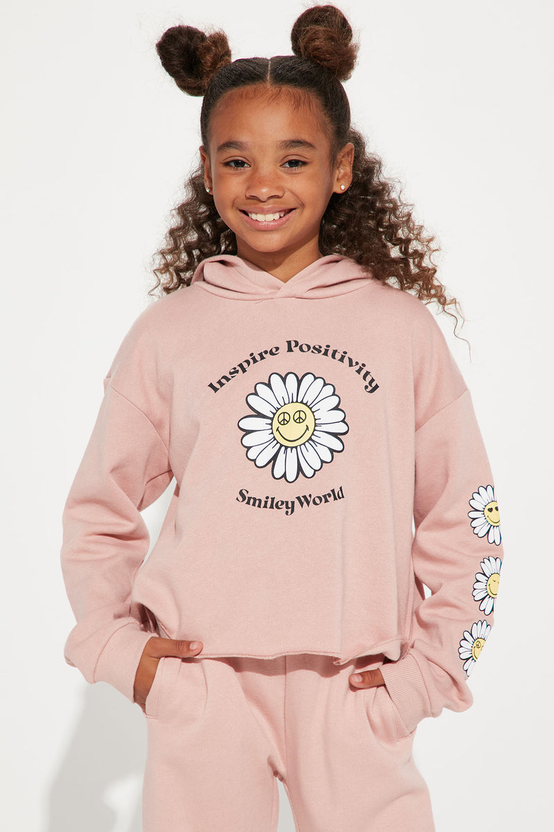 Interactie vrije tijd Toerist Mini SmileyWorld Daisy Hoodie - Blush | Fashion Nova, Kids Sweatshirts &  Hoodies | Fashion Nova