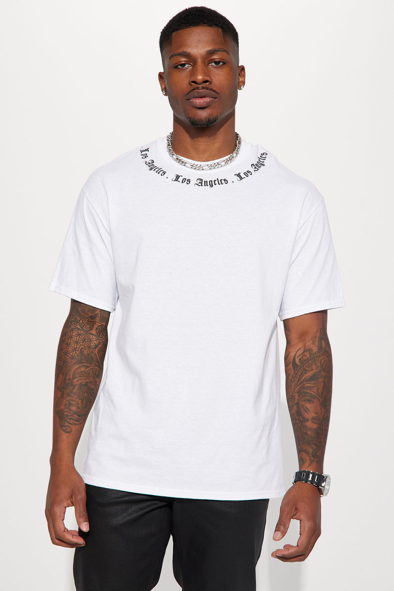 LA Gothic Short Sleeve Crew - White