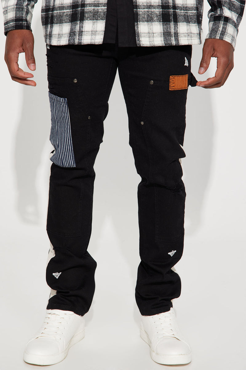 Minor Stitched Carpenter Pants - Black