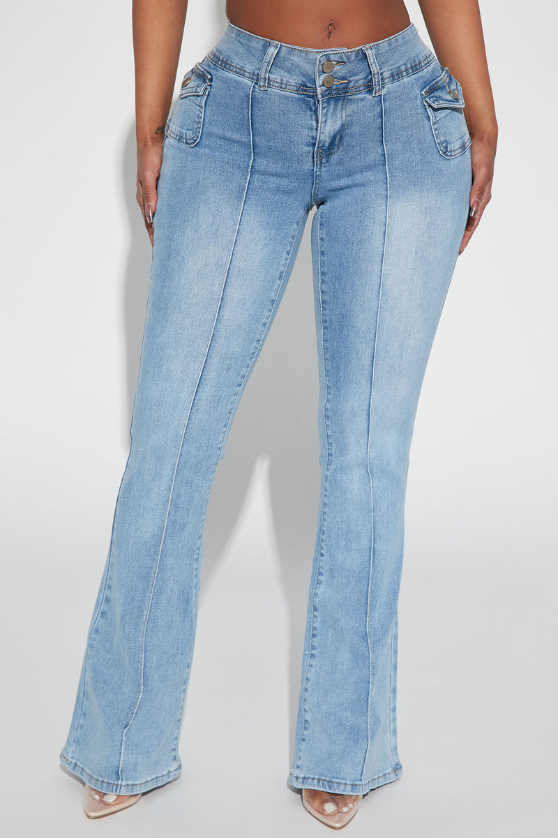 Gabriel Mid Rise Flare Jeans (Plus Size)