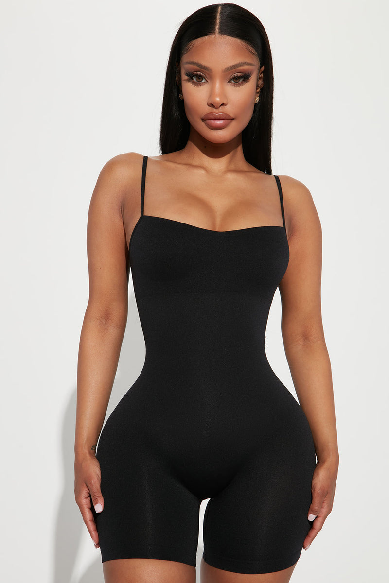 Bonprix Ladies Black Ruched Padded Shapewear Swimsuit Size 14 BNWT 