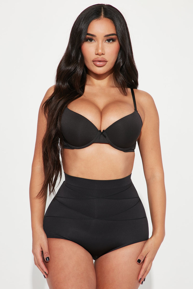 Curvy And Tight Shapewear Romper - Black