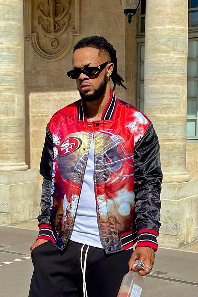 49ers San Francisco Champs Patches Bomber Jacket - The Movie Fashion