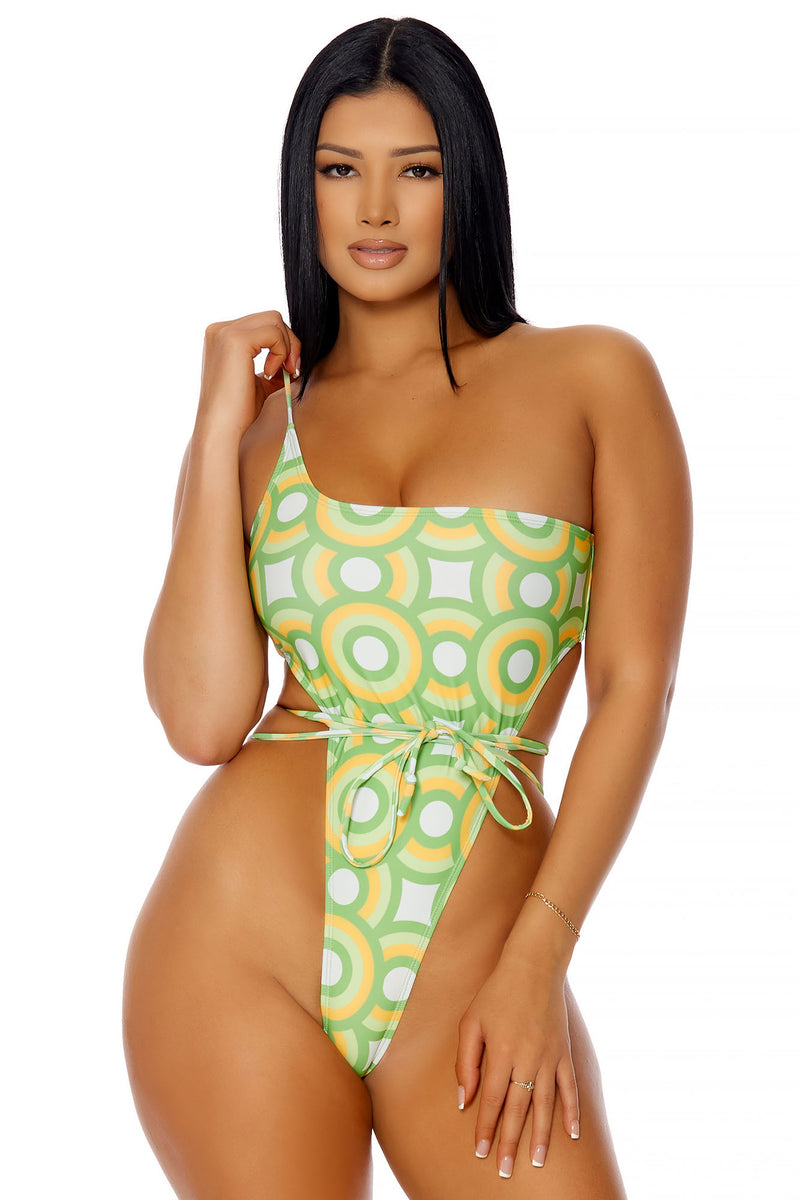 Adventure Calling 1 Piece Swimsuit Green Fashion Nova Swimwear