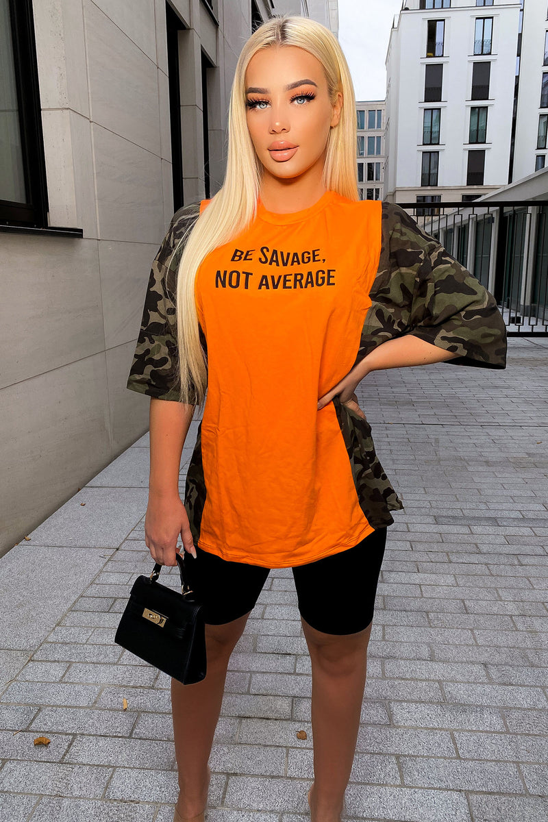 Be Savage Not Average Top Orangecombo Fashion Nova Screens Tops And Bottoms Fashion Nova 