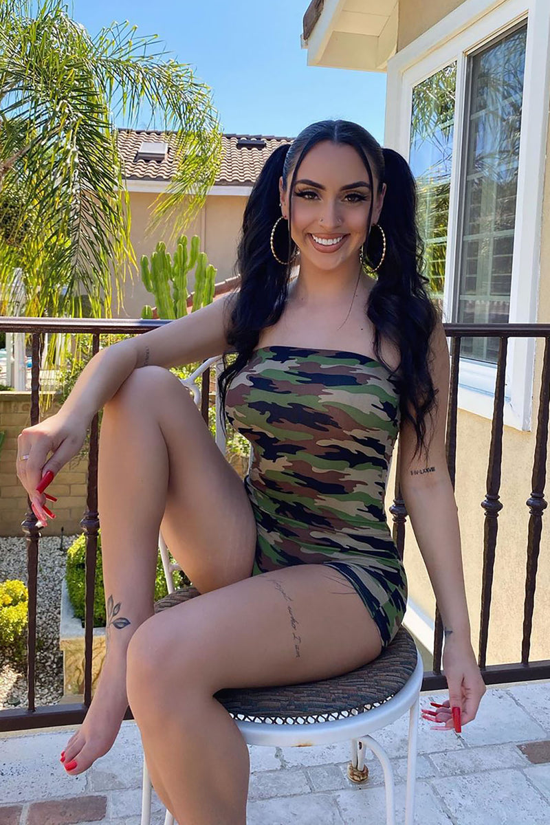 Fashion nova 2025 camo romper