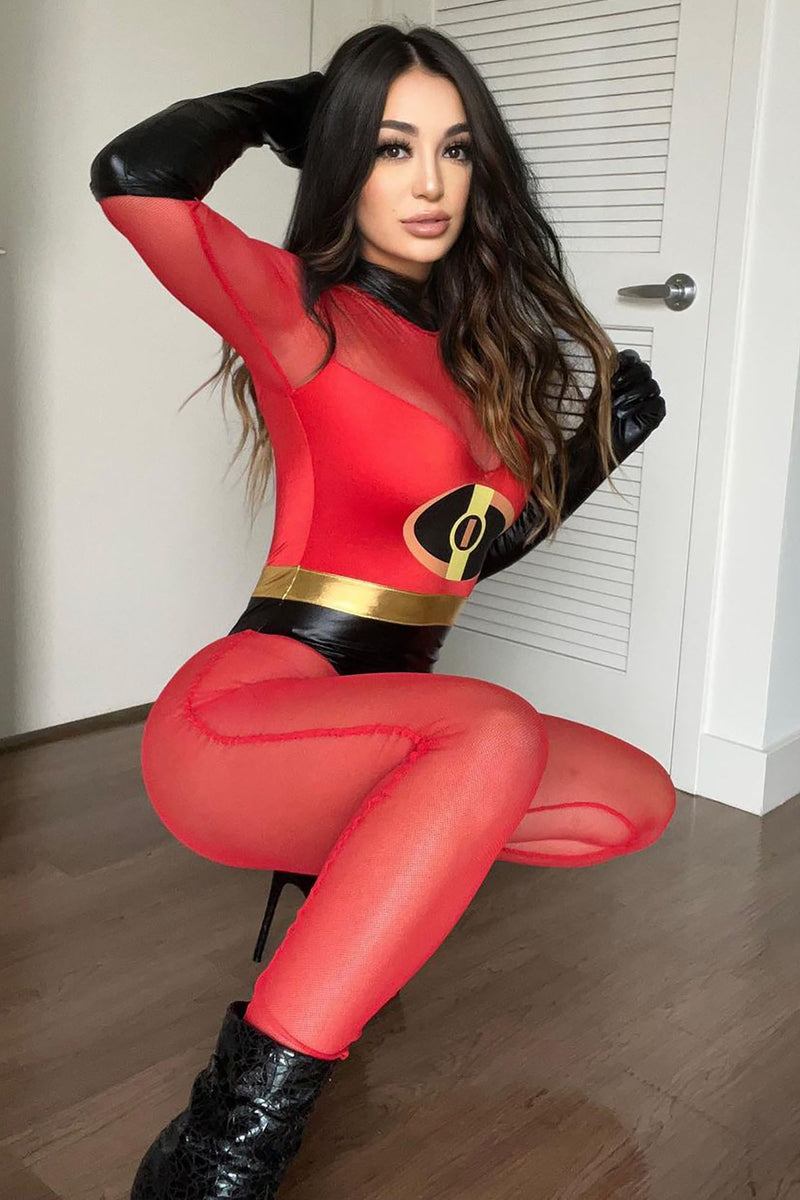 Call Her Cool 3 Piece Costume Set - Red/Black