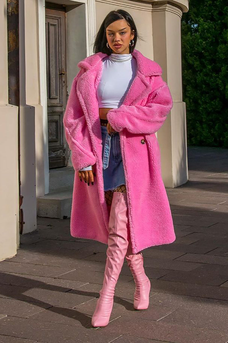 Cover Girl Teddy Coat - Brown, Fashion Nova, Jackets & Coats