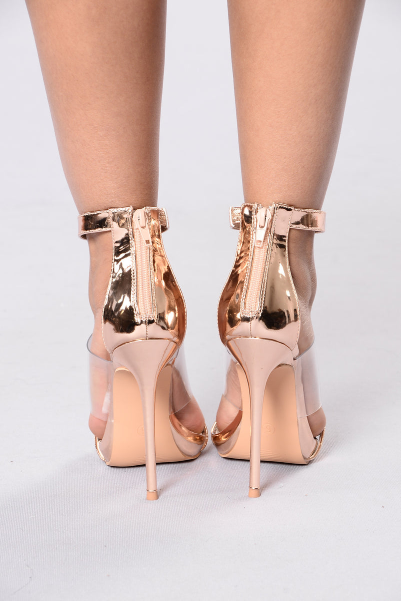 Rose gold best sale heels fashion nova