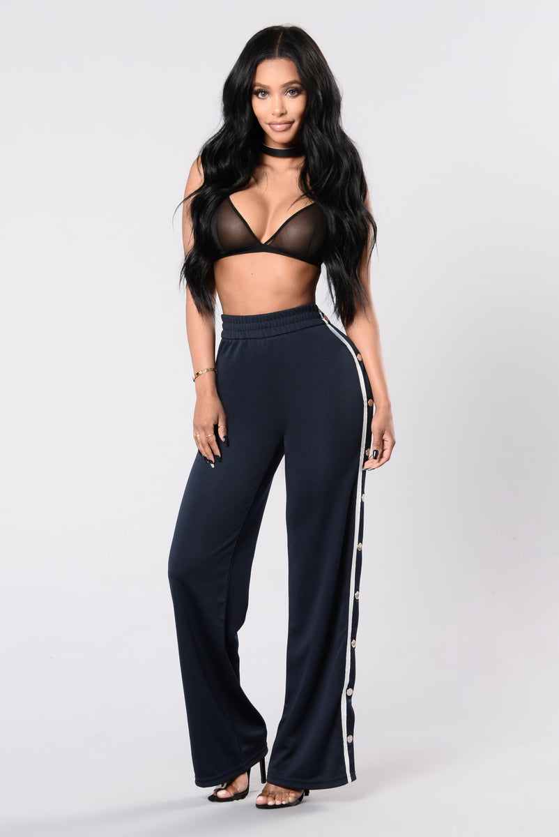 Fashion nova snap on sale pants