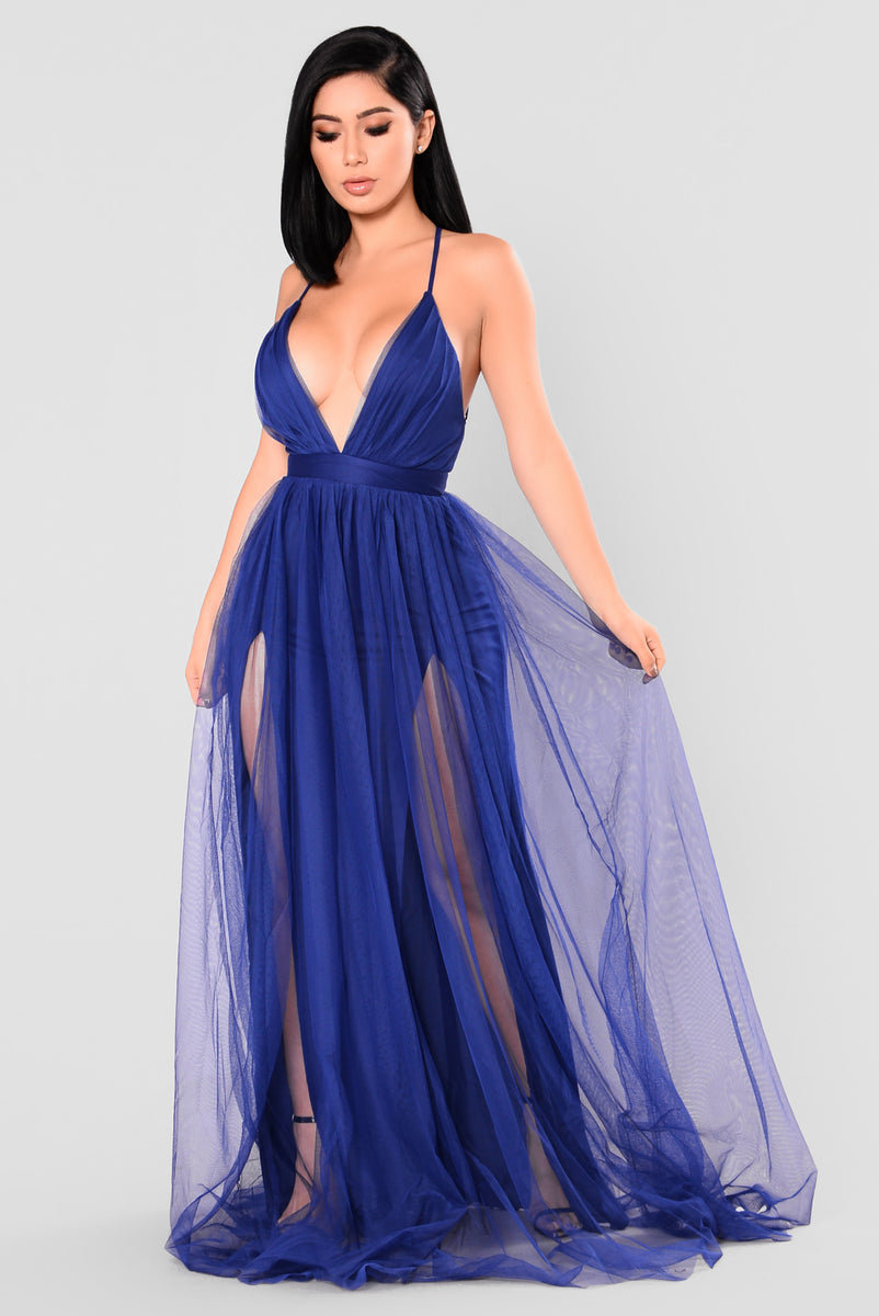 Fashion nova 2025 royal blue dress