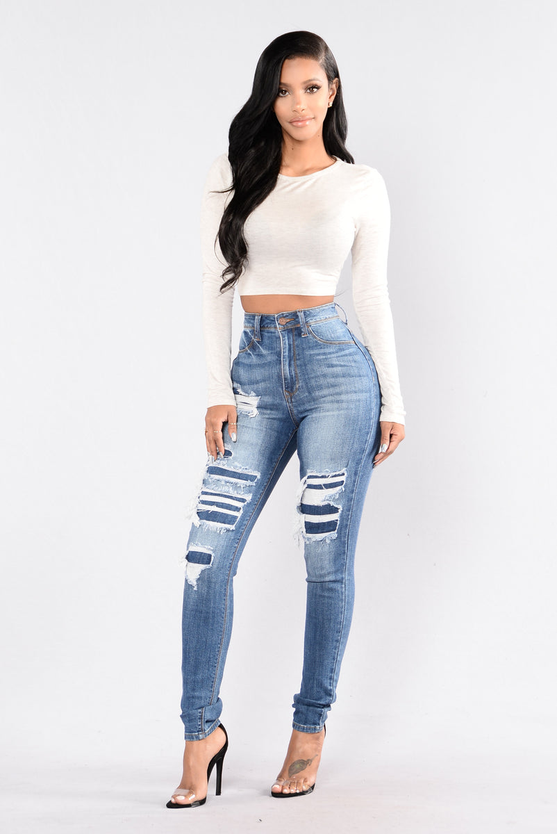 Back To Back Jeans - Medium Blue