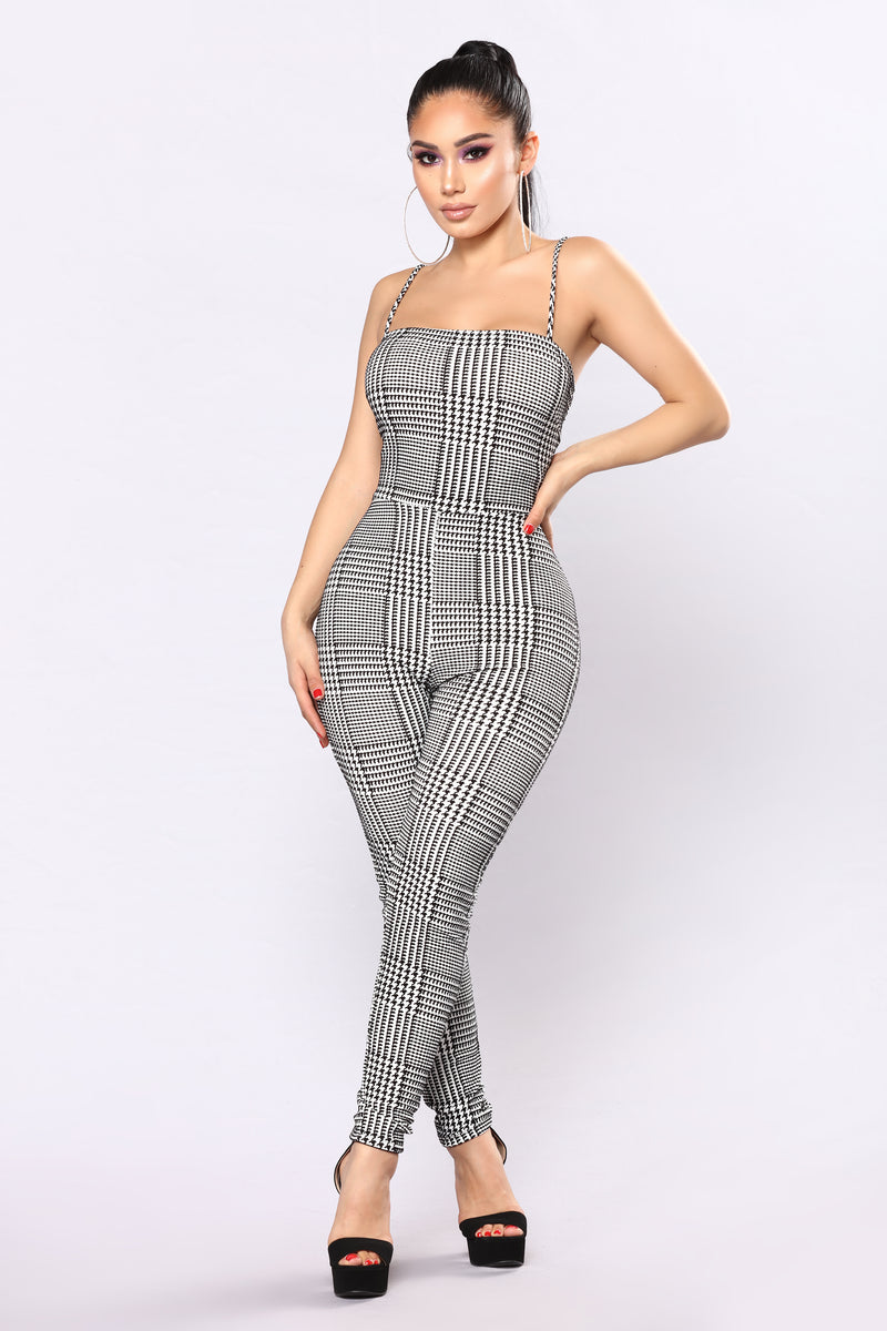 Fashion nova cheap plaid jumpsuit