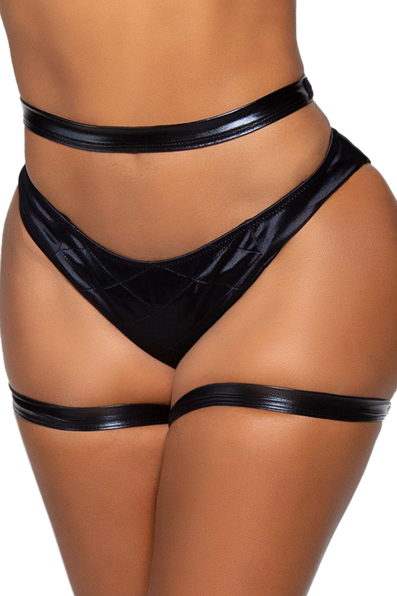 For The Naughty Nights Butt Harness Black Fashion Nova