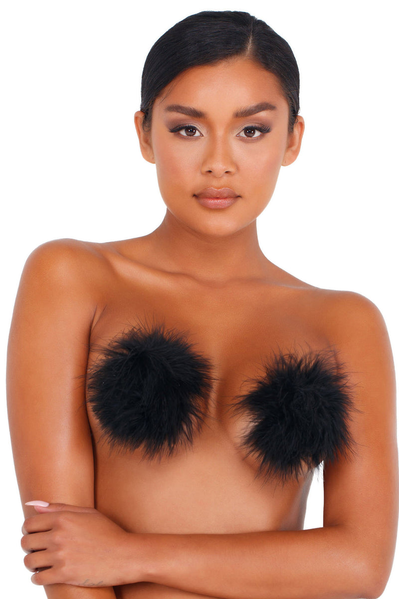 Are Those Real Faux Pierced Nipple Covers - Nude