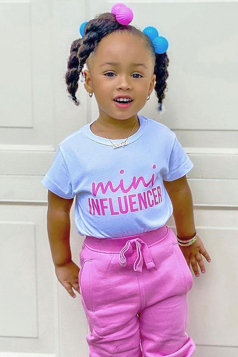 Mini Influencer Tee - White Kids | Fashion | Tops T-Shirts Fashion Nova, Nova 