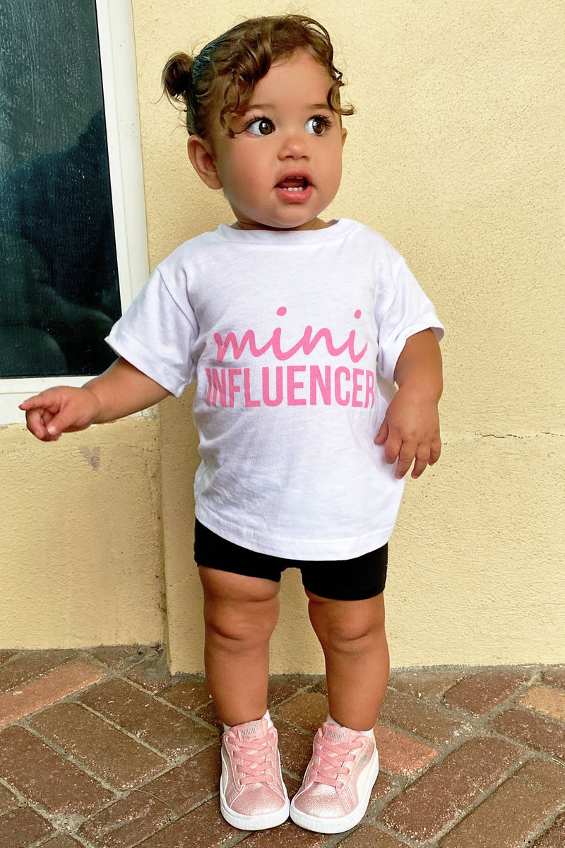 Mini Influencer Kids - | Fashion Fashion T-Shirts Nova, & Tee White Tops Nova 