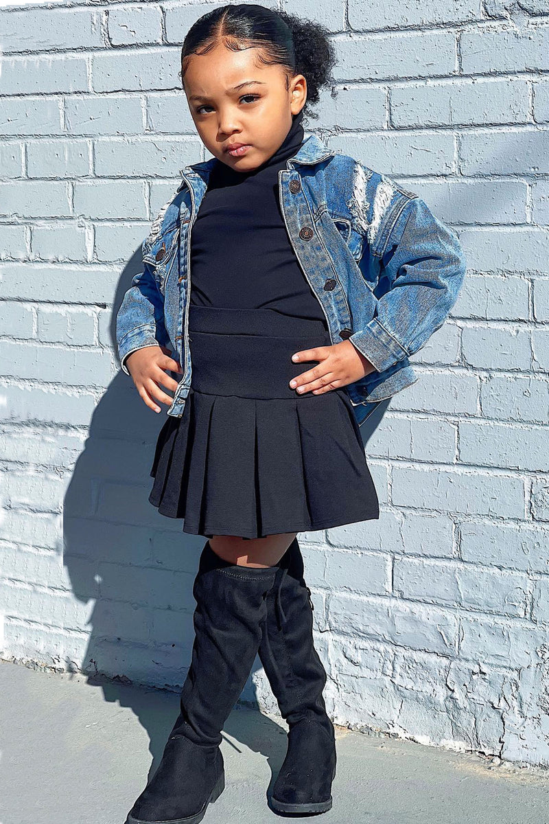 Little girls over the best sale knee boots