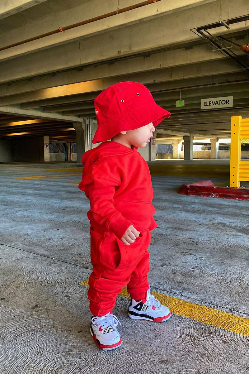 Mini Stole Your Toys Oversized Hoodie Red Fashion Nova Kids