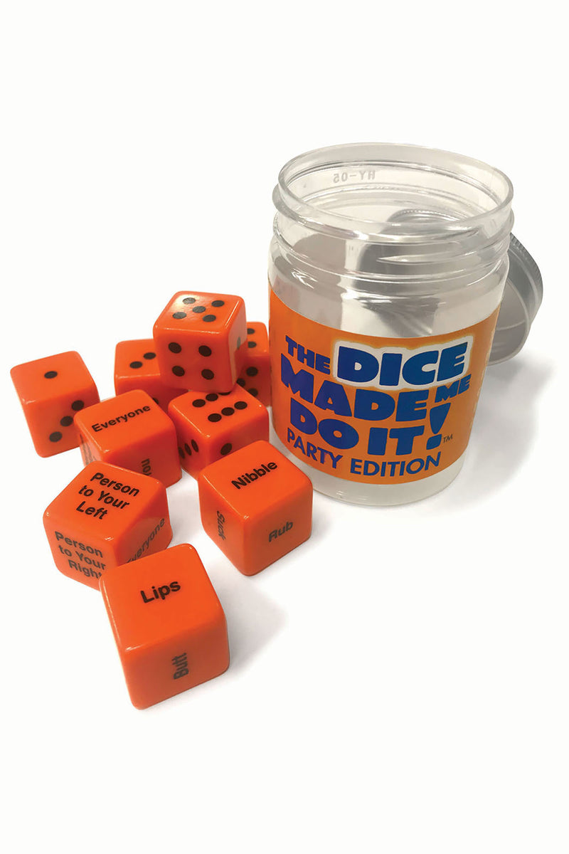 The Dice Made Me Do It Party Edition Game - Orange