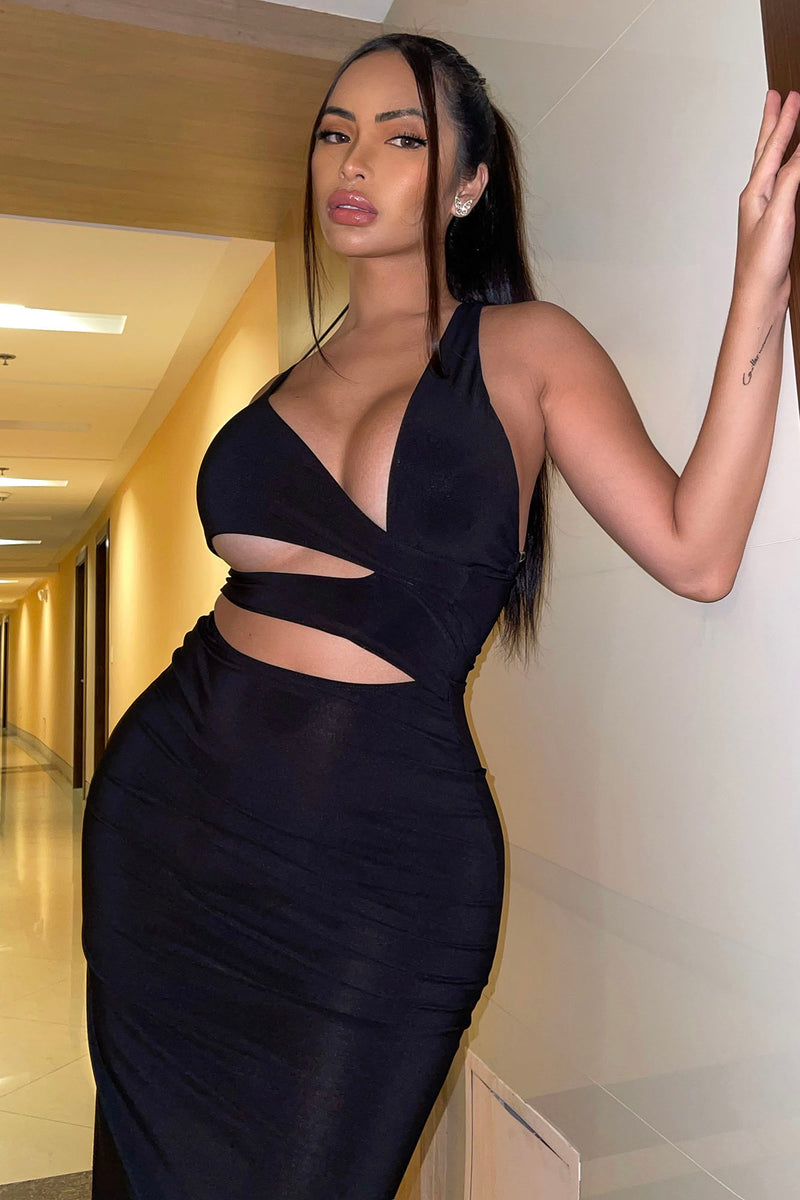 Vip Access Maxi Dress Black Fashion Nova Dresses Fashion Nova