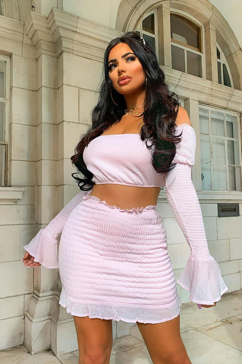 Pink skirt outlet fashion nova