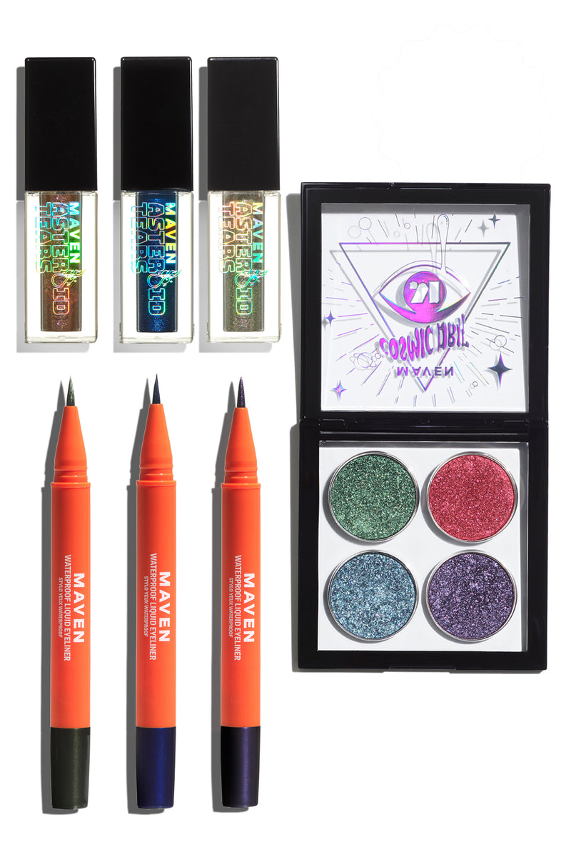 Maven Asteroid Tears Liquid Glitter Eyeshadow in Ufo by Fashion Nova