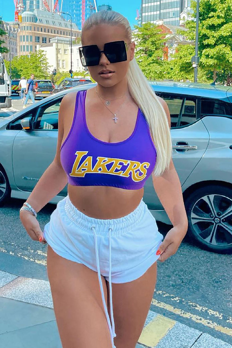 NBA Head Coach Lakers Jersey Top- Purple, Fashion Nova, Screens Tops and  Bottoms