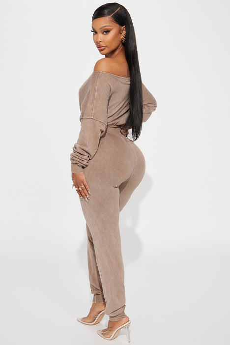 Can't Lose Jumpsuit - Taupe