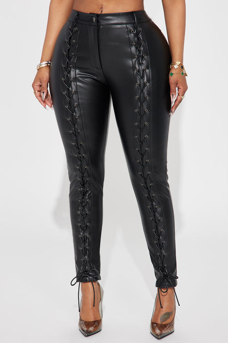 No Boundaries Skull Sweater, Time and Tru Faux Leather Leggings