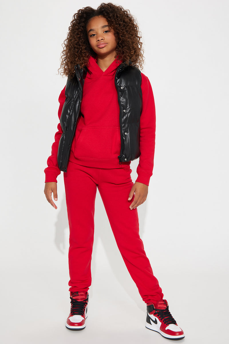Mini Relaxed Vibe Joggers II - Red | Fashion Nova, Kids Pants & Jeans ...