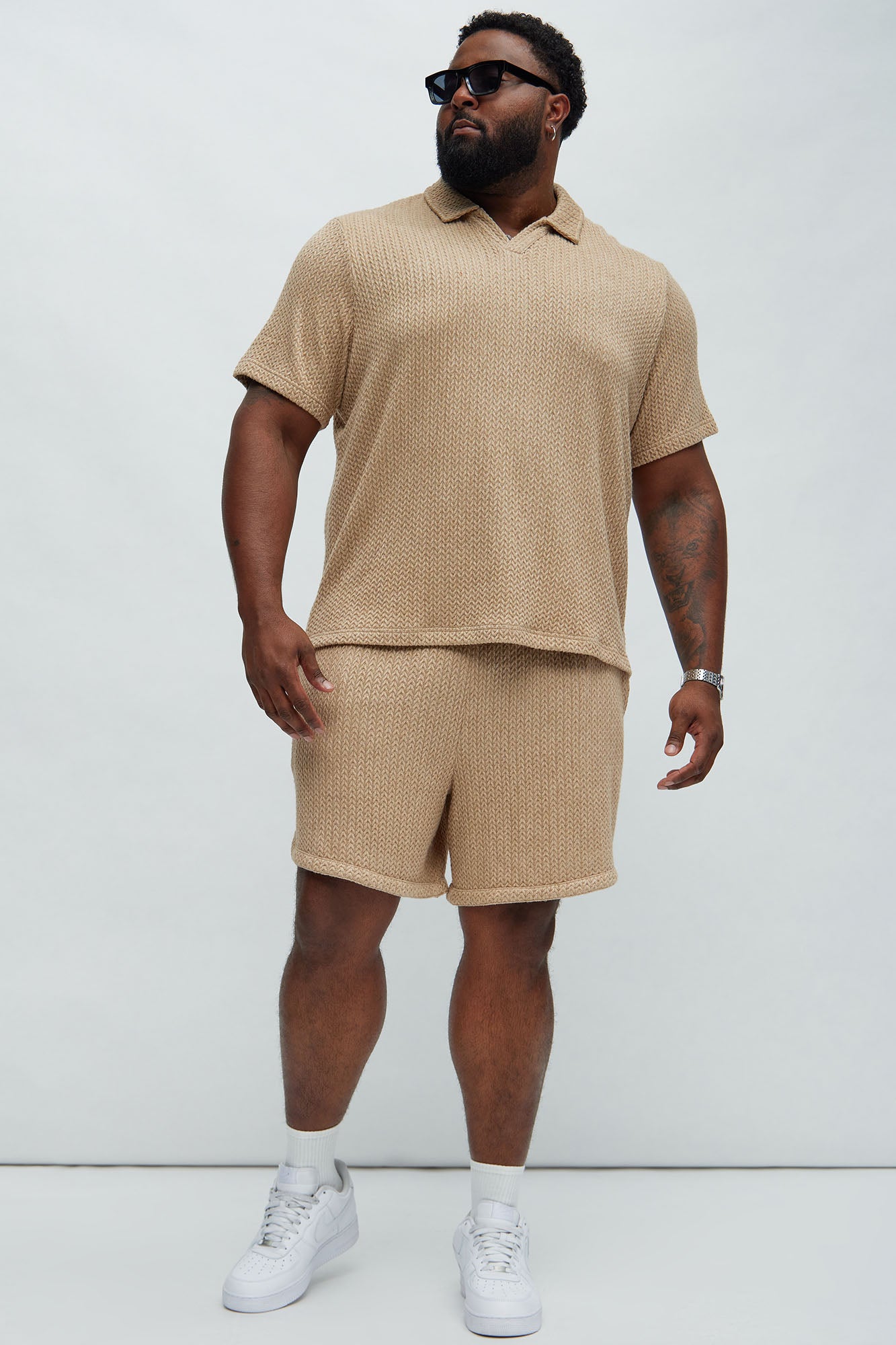 Karson Short Sleeve Polo - Off White | Fashion Nova, Mens Tees 