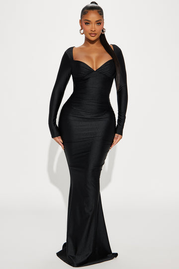 The Glamorous Life Maxi Dress - Black, Fashion Nova, Dresses