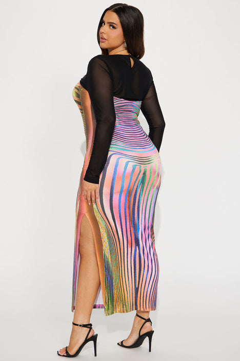 Rainbow Sequin Maxi Dress - Multi Color, Fashion Nova, Dresses