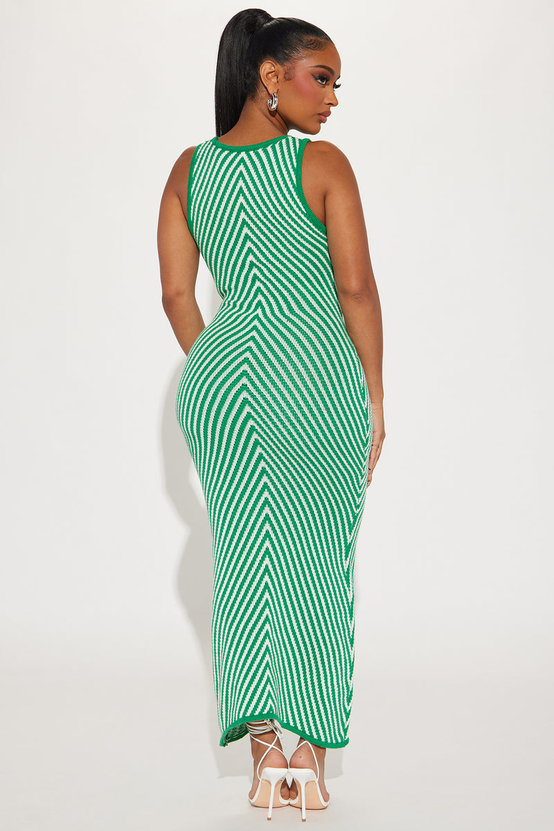Makayla Sweater Maxi Dress - Green/combo | Fashion Nova, Dresses ...