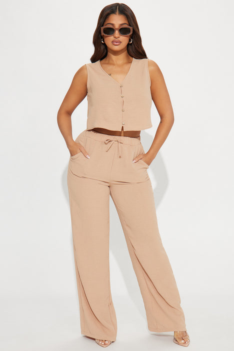 Tall Good Days Pant Set - Taupe, Fashion Nova, Matching Sets