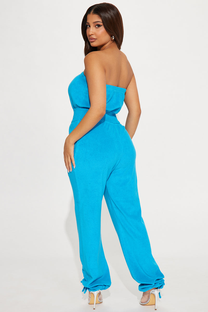 Vienna Terry Cloth Jumpsuit - Turquoise | Fashion Nova, Jumpsuits ...