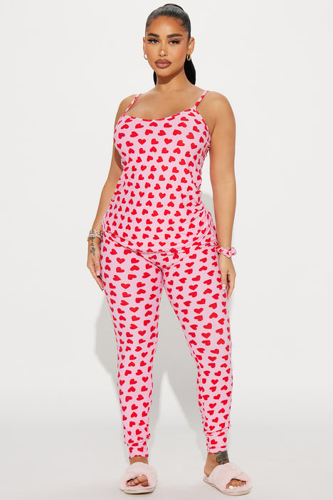 Don't Break My Heart PJ Pant Set - Pink/combo, Fashion Nova, Lingerie &  Sleepwear