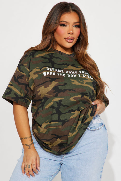 Womens/Teen RD Style Camo Thermal Top