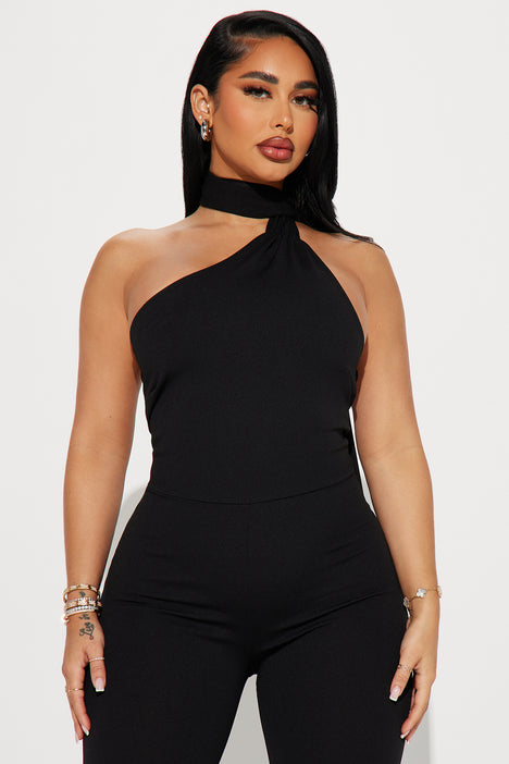 Selma Strapless Jumpsuit in black