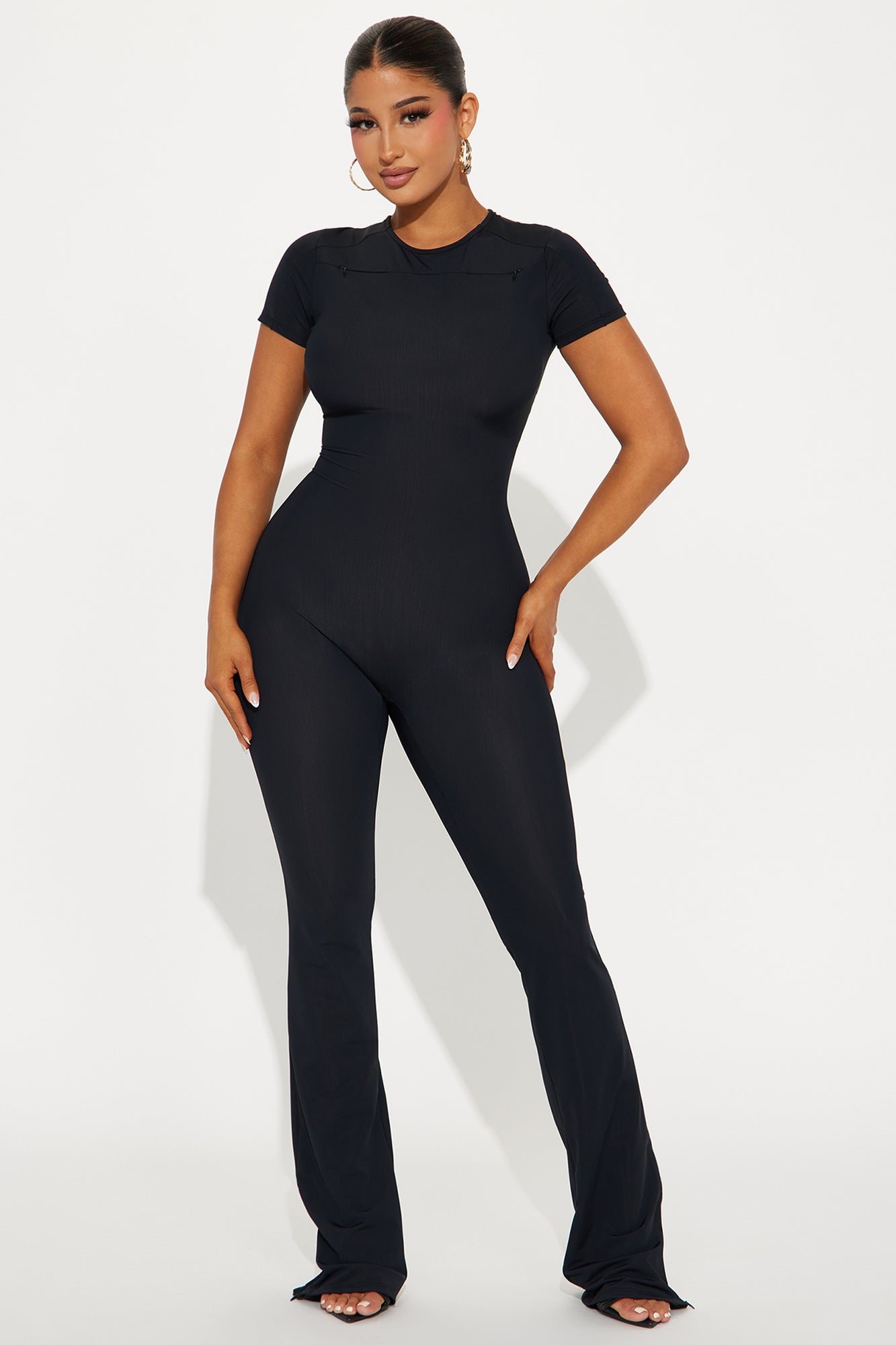 Jodie Sculpted Jumpsuit - Black, Fashion Nova, Jumpsuits