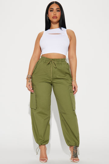 Peyton Pocketed Joggers - Olive  Fashion joggers, Womens joggers