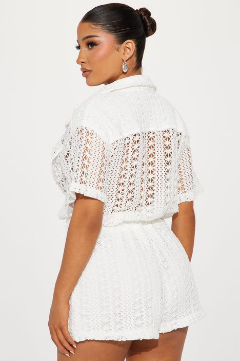 Bershka Crochet Bandeau Romper - White  Latest fashion clothes, Bandeau  playsuit, Jumpsuits for women