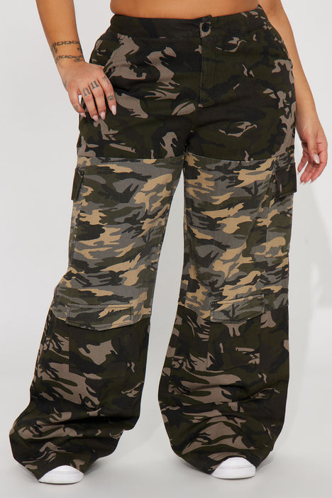 Adrina Camo Cargo Pant - Camouflage, Fashion Nova, Pants